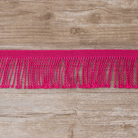 Бахрома витая, 60 мм, цвет цикламеновый