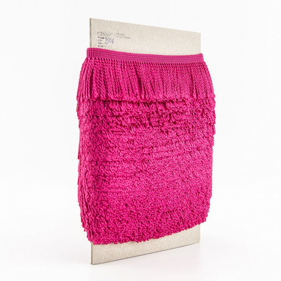 Бахрома витая, 60 мм, цвет цикламеновый