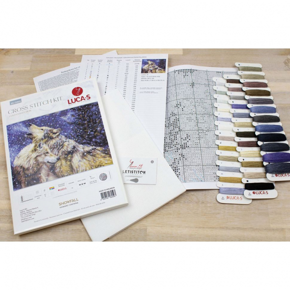 Набор для вышивания LUCA-S арт. BU5004 Снегопад 42х30 см