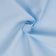 Ткань Поплин стрейч 125 г/м? 97% хлопок, 3% спандекс шир.150 см арт.TBY.Csp.1802.44 цв.44 бл.голубой уп.1м