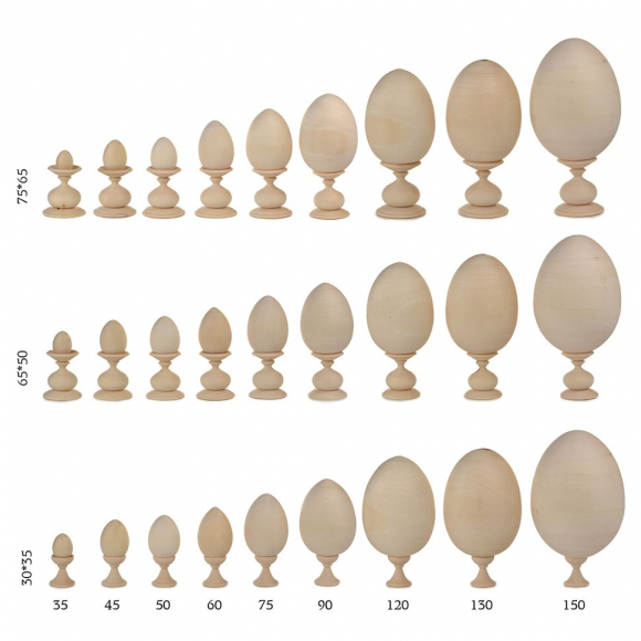 Деревянная заготовка из липы Magic 4 Hobby Яйцо h60мм d45мм уп.15шт Деревянная заготовка из липы Magic 4 Hobby Яйцо h60мм d45мм уп.15шт