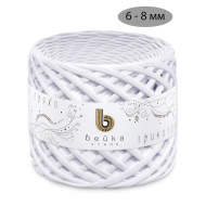 Пряжа трикотажная 100м, 300г, ширина 6-8мм цв.3001 белый