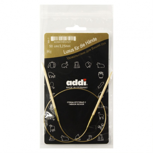 157674_Спицы, круговые, бамбук addiNature BAMBOO №3,25, 50 см