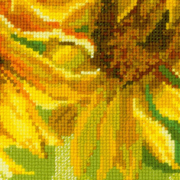 Набор для вышивания РИОЛИС арт.1530 Подушка Подсолнухи 30х30 см