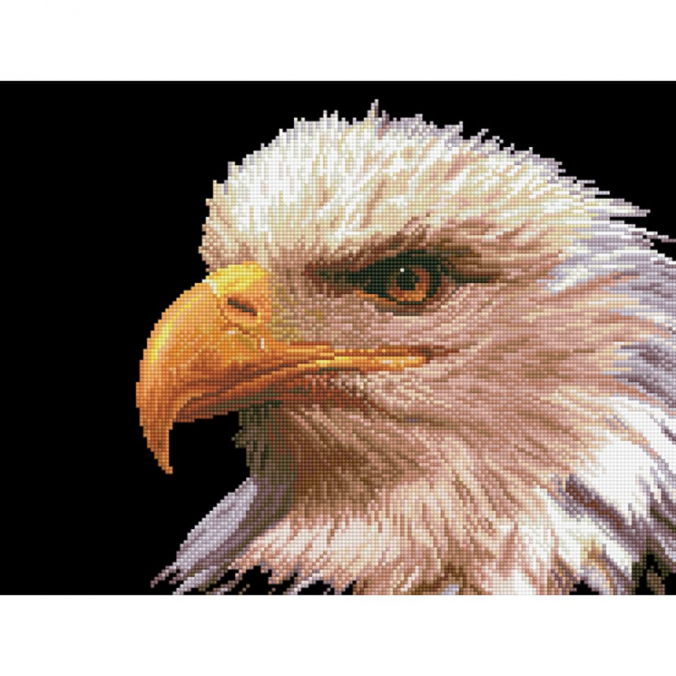 Кристальная мозаика на холсте ФРЕЯ арт.ALV-3 03 Орел 39,5х52 см