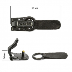 AMII Крючки шубные RAL 9005 цв. черный 50мм уп. 200шт