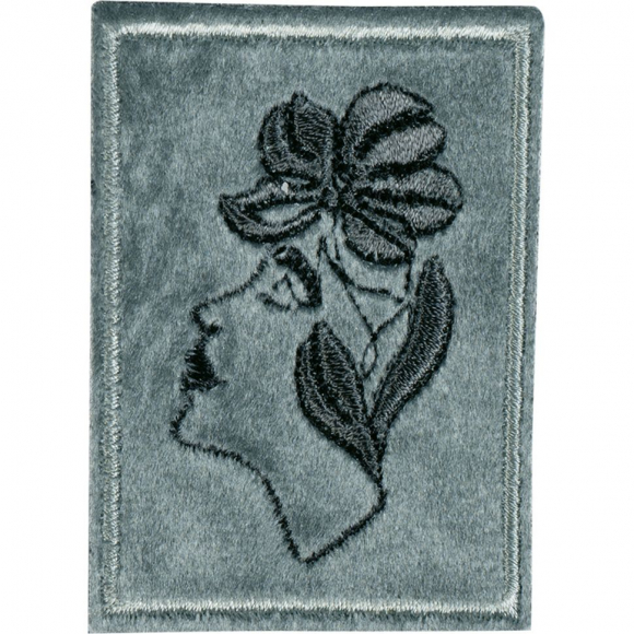 Термоаппликация "Лицо с цветком"