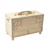 175373_Шкатулка для рукоделия, бук, 4 этажа, светлый