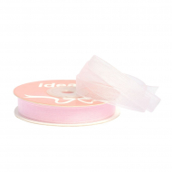 Лента капрон (органза) IDEAL шир.12мм цв.1012 св.розовый уп.27,4 м