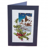 Набор для вышивания PANNA арт. OT-1742 Новогодняя открытка 9х14 см