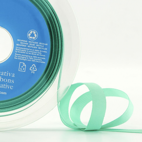 181849_Лента репсовая SAFISA, 10 мм, 25 м, цвет 53 ментоловый