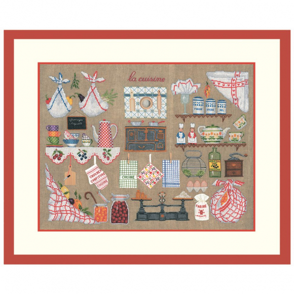 Набор для вышивания Le Bonheur des Dames арт.2680 Accessoires La Cuisine (Аксессуары кухня) 50х37 см