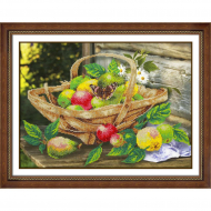 Набор для вышивания бисером ПАУТИНКА арт.Б-1266 Яблочки 38х28 см