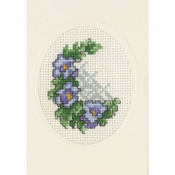 Набор для вышивания PERMIN арт.17-2183 Открытка Виола 9х13 см