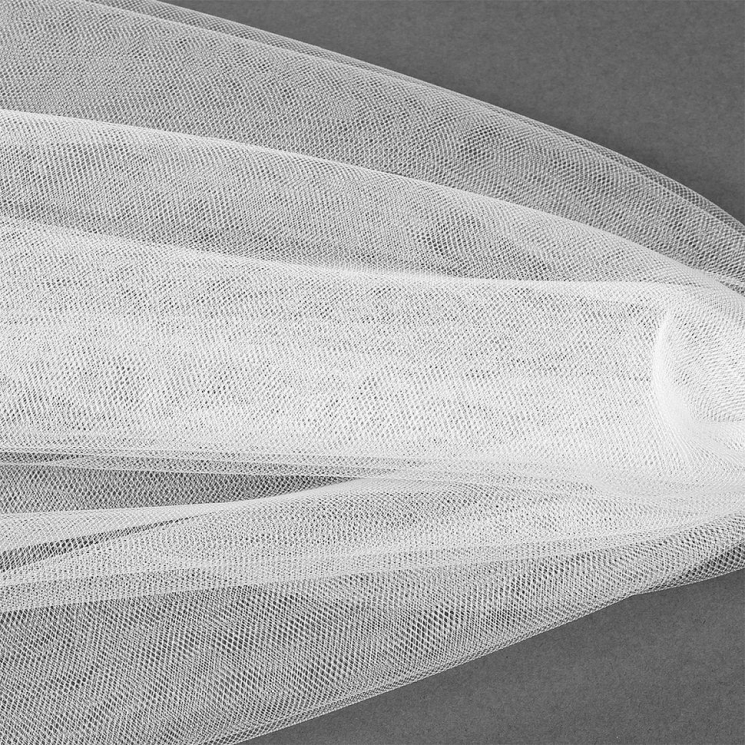 Еврофатин мягкий матовый Hayal Tulle арт.HT.S шир.300см, 100% полиэстер цв. 1 уп.50м - белый