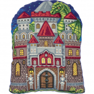 Набор для вышивания PANNA арт. PD-7112 Подушка Мой замок 35х46 см