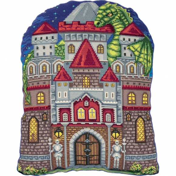 Набор для вышивания PANNA арт. PD-7112 Подушка Мой замок 35х46 см