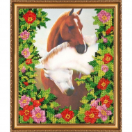 Набор для вышивания бисером АБРИС АРТ арт. AB-122 Любовь 20х25 см Набор для вышивания бисером АБРИС АРТ арт. AB-122 Любовь 20х25 см