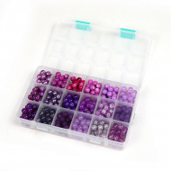 Набор бусин MAGIC 4 HOBBY арт. MG.N18.V цв.фиолетовый 18 видов