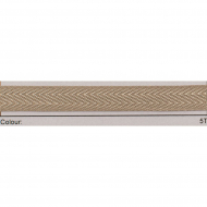 123155_Тесьма киперная, 11 мм, цвет какао