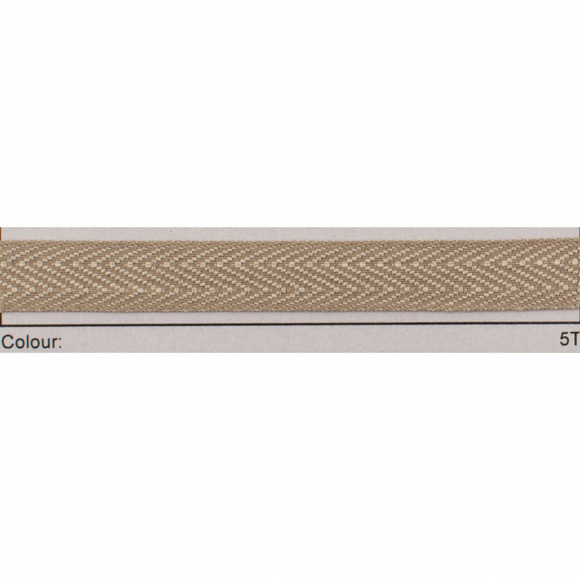 Тесьма киперная, 11 мм, цвет какао