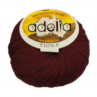 Пряжа ADELIA FIONA (50% шерсть, 50% акрил) 10х50г/90м цв.230 бордовый