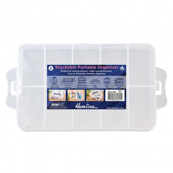 177207_Лоток - органайзер для швейных принадлежностей, 10 отделений, 25 х 16 х 7 см