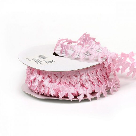Ленты декоративные арт.TBY.ЛДФ.XL-25.1 шир.15 мм цв.3 розовый уп.27,4 м