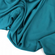 Ткань шелк Армани 90г/м? 97% ПЭ 3% Спандекс шир.150см арт.АШ2174.02 цв.С02 морская волна зеленая уп.5м