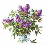 Набор для вышивания АЛИСА арт.2-05 Букетик сирени 21х21 см