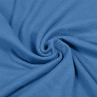 Ткань рибана  гл/крашеный, 215г/м?  95% хл 5%эласт  чулок 80-90см арт.ШН-215955-12 цв.голубой рул.15-80м