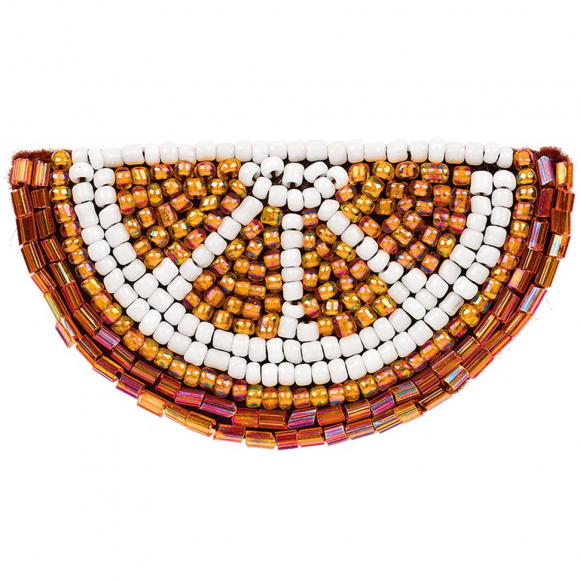 Набор для вышивания KLART арт. 10-002 Брошь. Долька апельсина 6х3,5 см