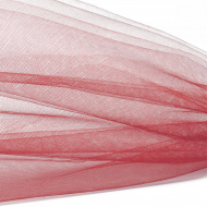 Фатин Кристалл средней жесткости блестящий арт.K.TRM шир.300см, 100% полиэстер цв. 15 К уп.50м - коралловый