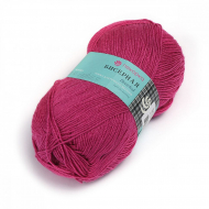 Пряжа для вязания ПЕХ Бисерная (100% акрил) 5х100г/450м цв.582 св.фуксия