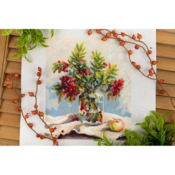 Набор для вышивания PANNA арт. PAN.C-7316 Букет рябины 19х22 см