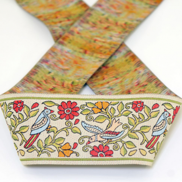 180008_Лента из тканого жаккарда SAFISA, 50 мм, 15 м, цвет 01 180008_Лента из тканого жаккарда SAFISA, 50 мм, 15 м, цвет 01