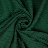 Ткань трикотаж лапша 320 г/м? 62% пэ, 30% вискоза, 8% спандекс шир.160 см арт.С.1906.06 цв.зеленый рул.30м