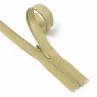 Молния MaxZipper пласт. потайная №3 20см н/р цв.F323 серебристо-бежевый уп.50шт