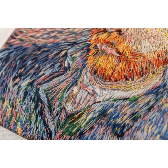 Набор для вышивания PANNA Живая картина арт. MET-JK-2259 Автопортрет в соломенной шляпе 12х14,5 см