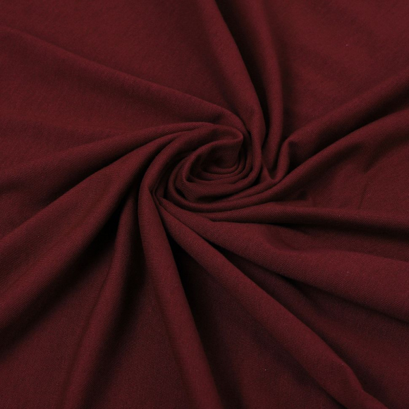 Ткань трикотаж Кулирка хлопок 145г опененд 100+100см винный 19-1940 пач.20-35кг Ткань трикотаж Кулирка хлопок 145г опененд 100+100см винный 19-1940 пач.20-35кг