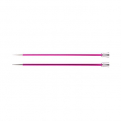 47301 Knit Pro Спицы прямые для вязания Zing 5мм/35см, алюминий, рубиновый, 2шт
