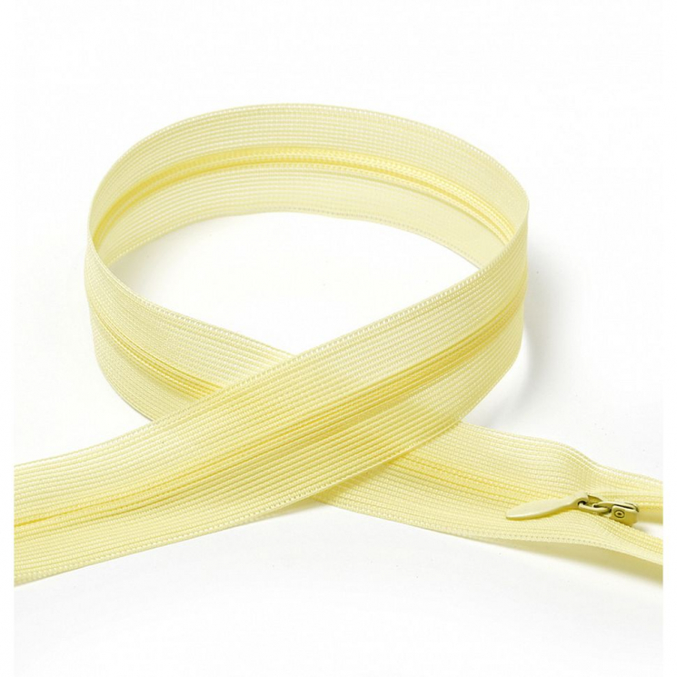 Молния MaxZipper пласт. потайная №3 60см н/р цв.F108 бл.желтый уп.50шт