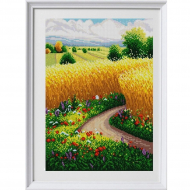 Рисунок на ткани (Бисер) КОНЁК арт. 1384 Золотое поле 29х39 см