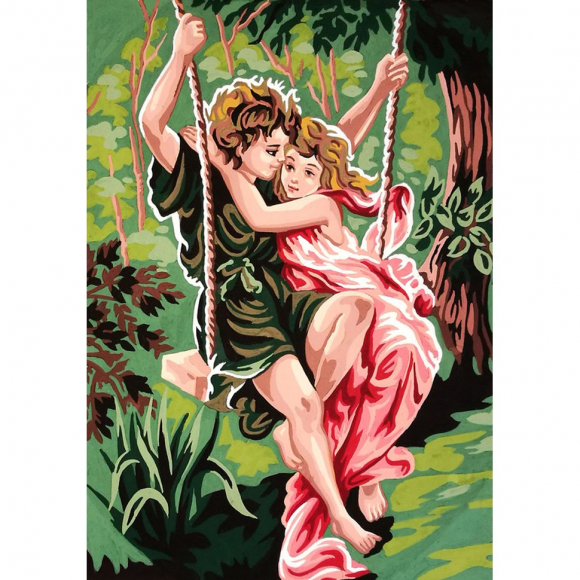 117280_Канва жесткая с рисунком "Крылатые качели"