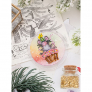 Набор для вышивания с магнитом АБРИС АРТ арт. APB-016 Счастье есть! 5,5х5,5см