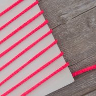 74558_Шнур PEGA полиэстровый неоновый, цвет розовый, 4,0 мм