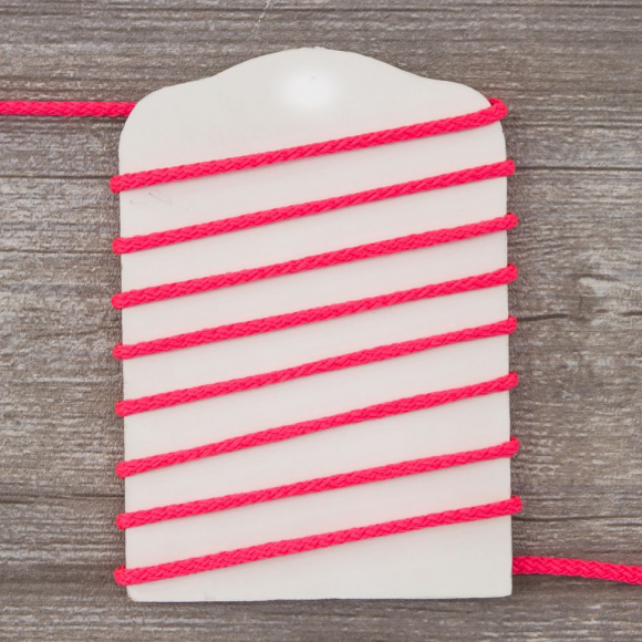 Шнур PEGA полиэстровый неоновый, цвет розовый, 4,0 мм