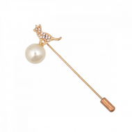 Булавка шляпная TBY.0256 цв. золото, уп. 5шт