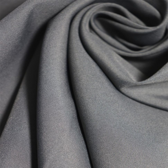 Ткань Габардин 180 г кв.м 100% полиэстер шир.148 см арт.Р.15316.11 цв.11 серый уп.25м