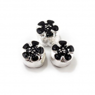 Бусины металлические с эмалью арт.PN-C176 10х12мм, in ? 5мм